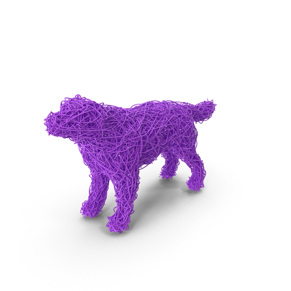 Statue: Purple Wire Sculpture Dog PNG & PSD Images Statue: Purple Wire Sculpture Dog PNG & PSD Images