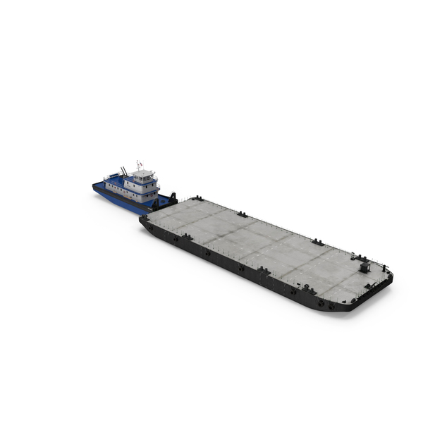 Push Boat Ship with Pontoon Barge PNG & PSD Images Push Boat Ship with Pontoon Barge PNG & PSD Images