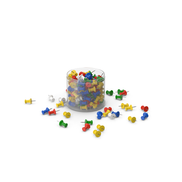 Thumbtack: Push Pins Plastic Box PNG & PSD Images Thumbtack: Push Pins Plastic Box PNG & PSD Images