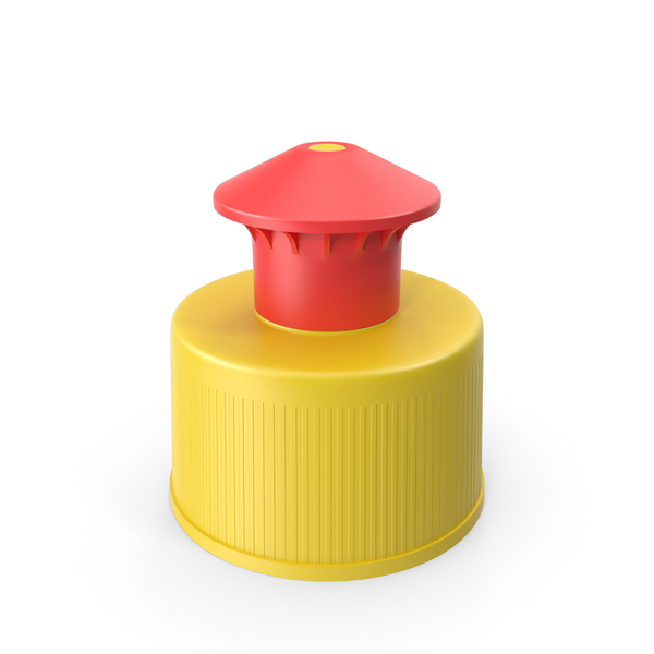 Bottle: Push Pull Cap Yellow PNG & PSD Images Bottle: Push Pull Cap Yellow PNG & PSD Images