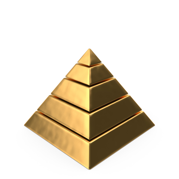 Symbols: Pyramid Graphic Bar Gold PNG & PSD Images
