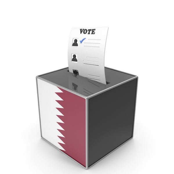 Ballot: Qatar Country Flag Election Vote Box PNG & PSD Images
