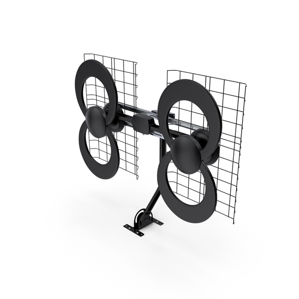 Quad Loop UHF Multi Directional Antenna PNG & PSD Images Quad Loop UHF Multi Directional Antenna PNG & PSD Images