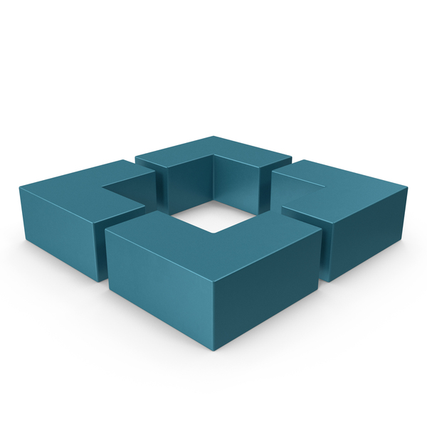 Symbols: Quadrilateral Metal Blue PNG & PSD Images