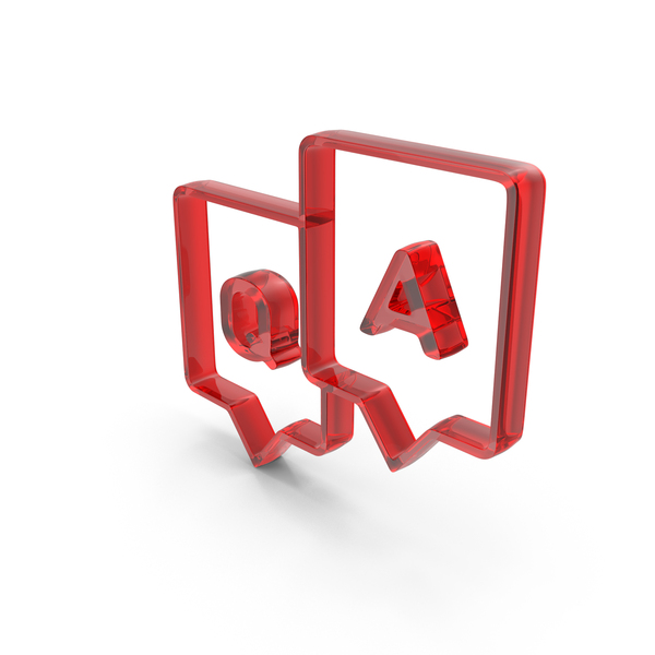 Question Answer Bubble Red Glass PNG & PSD Images Question Answer Bubble Red Glass PNG & PSD Images