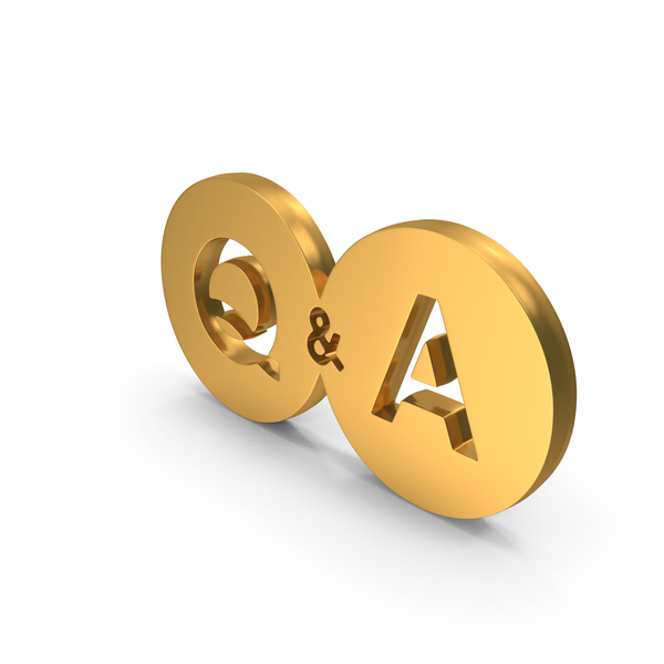 Symbols: Question Answer Double Coin Gold PNG & PSD Images