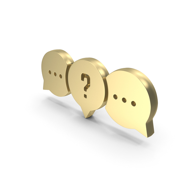Punctuation: Question Chat Speech Bubble Gold PNG & PSD Images Punctuation: Question Chat Speech Bubble Gold PNG & PSD Images