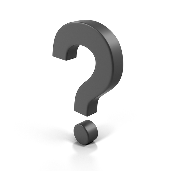 Punctuation: Question Mark Boxy Black PNG & PSD Images