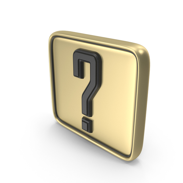 Symbols: Question Mark Gold PNG & PSD Images