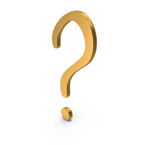 Logo: Question Mark Icon Gold PNG & PSD Images