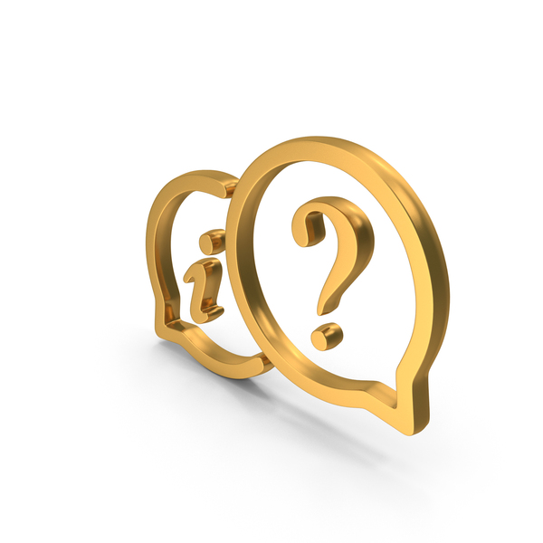 Symbols: Question Mark & Info Speech Bubble Symbol PNG & PSD Images