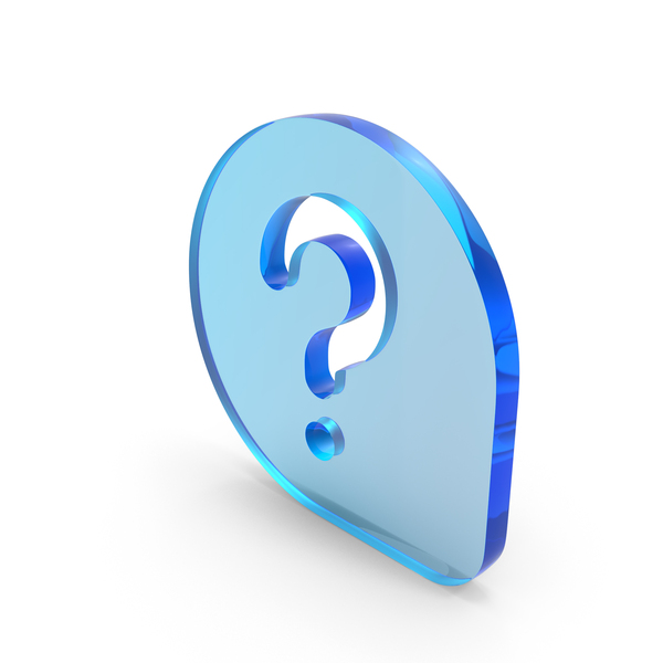 Symbols: Question Mark Pin Tag Glass PNG & PSD Images