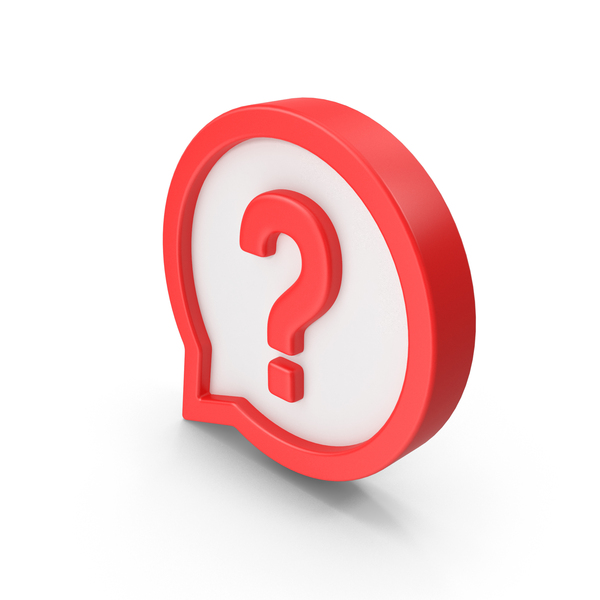 Computer: Question Mark Speech Bubble Icon PNG & PSD Images