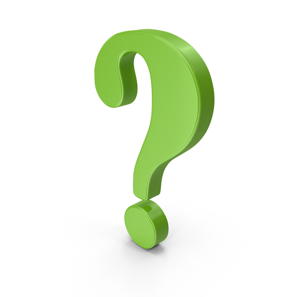 Question Mark Symbol Green PNG & PSD Images