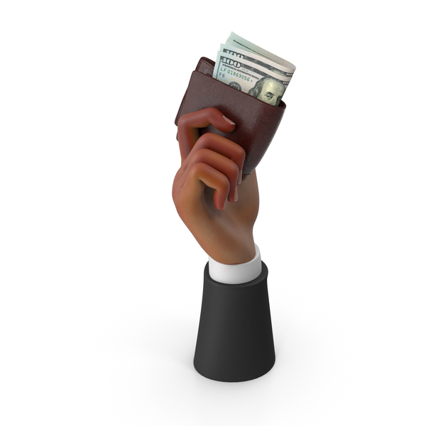 One Hundred: R Black Hand Hold Money Wallet Bill US 100 Dollar PNG & PSD Images