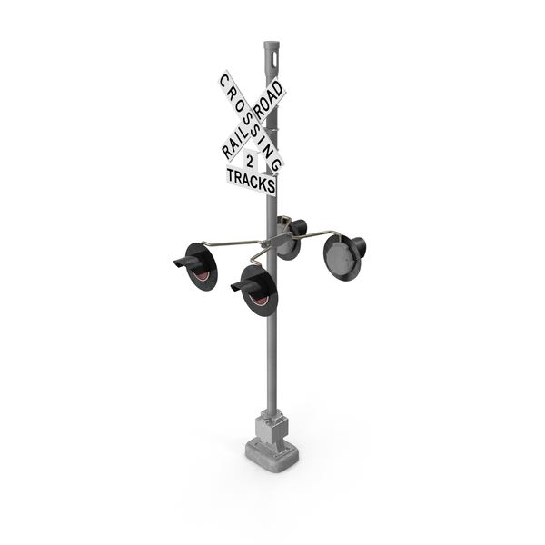 Railroad Crossing Ahead Sign and Signal PNG & PSD Images Railroad Crossing Ahead Sign and Signal PNG & PSD Images