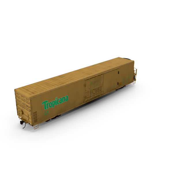 Box: Railroad Refrigerator Car Yellow PNG & PSD Images Box: Railroad Refrigerator Car Yellow PNG & PSD Images