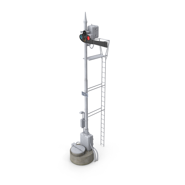 Railroad Crossing: Railway Semaphore Signal PNG & PSD Images Railroad Crossing: Railway Semaphore Signal PNG & PSD Images