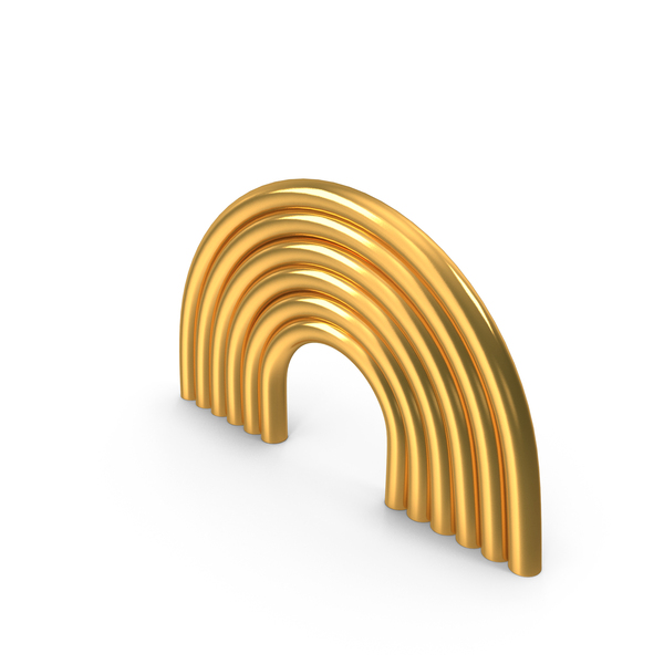 Symbols: Rainbow Icon Gold PNG & PSD Images Symbols: Rainbow Icon Gold PNG & PSD Images