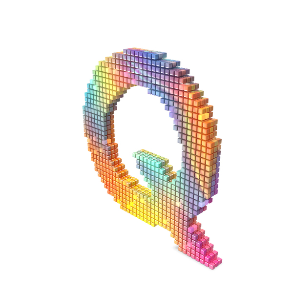 Language: Rainbow Pixel Alphabet Letter Q PNG & PSD Images Language: Rainbow Pixel Alphabet Letter Q PNG & PSD Images
