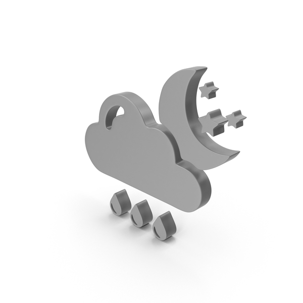 Meteorology Symbols: Raining Night Weather Symbol PNG & PSD Images Meteorology Symbols: Raining Night Weather Symbol PNG & PSD Images