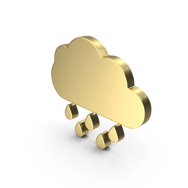 Rainy Weather Symbol Gold PNG Images & PSDs for Download | PixelSquid ...