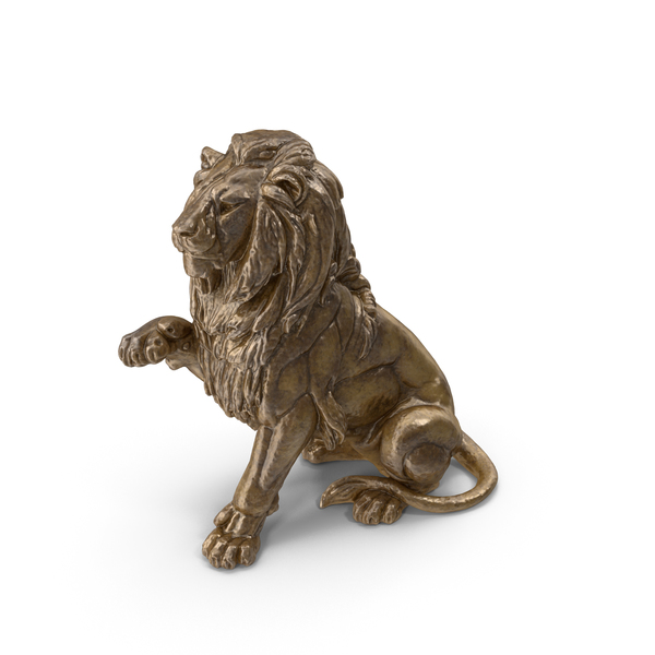 Raised Paw Lion Bronze Statue PNG & PSD Images Raised Paw Lion Bronze Statue PNG & PSD Images