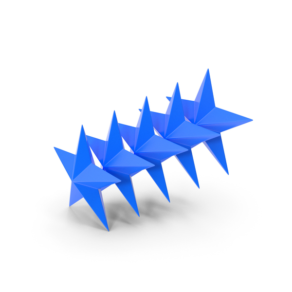 Symbols: Rating Five Star Of Equal Size In Blue PNG & PSD Images Symbols: Rating Five Star Of Equal Size In Blue PNG & PSD Images