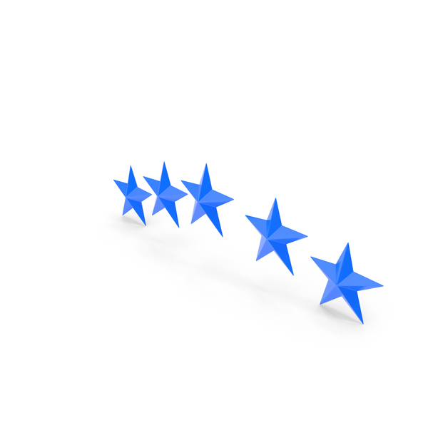 Symbols: Rating Five Star Of Equal Size In Blue PNG & PSD Images Symbols: Rating Five Star Of Equal Size In Blue PNG & PSD Images