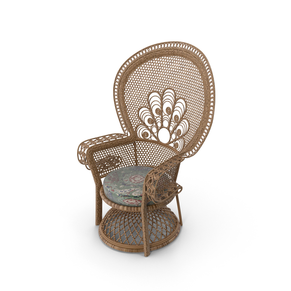Rattan Throne Chair PNG & PSD Images