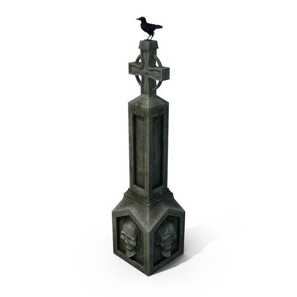 Grave Cross: Raven On Halloween Tombstone PNG & PSD Images Grave Cross: Raven On Halloween Tombstone PNG & PSD Images