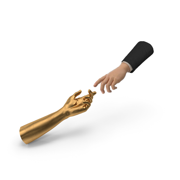 Hand Gestures: Reaching Hands Human to Golden PNG & PSD Images Hand Gestures: Reaching Hands Human to Golden PNG & PSD Images