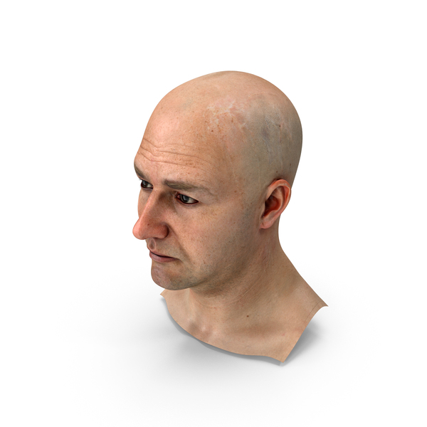 Realistic Adult Male Bald Head PNG & PSD Images Realistic Adult Male Bald Head PNG & PSD Images
