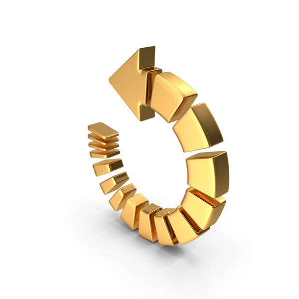 Recycle Logo: Recylce Symbol Gold PNG & PSD Images