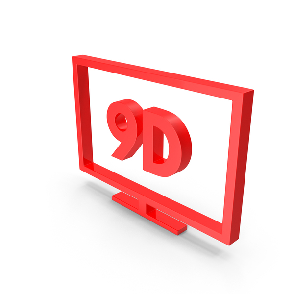 Symbols: Red 9D Icon PNG & PSD Images