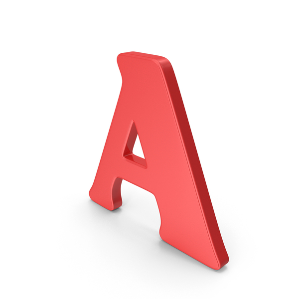 Language: Red Alphabet A PNG & PSD Images