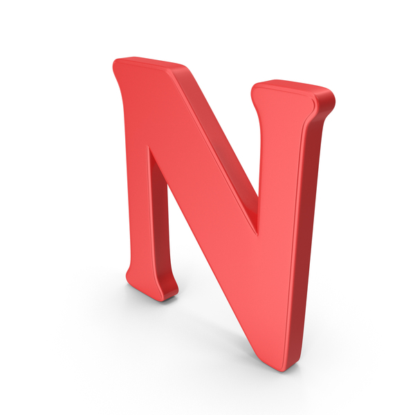 Language: Red Alphabet N PNG & PSD Images