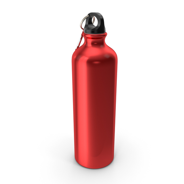 Red Aluminum Water Bottle with Carabiner PNG & PSD Images Red Aluminum Water Bottle with Carabiner PNG & PSD Images