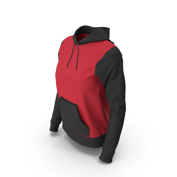 Sweatshirt: Red And Black Female Fitted Hoodie PNG & PSD Images Sweatshirt: Red And Black Female Fitted Hoodie PNG & PSD Images