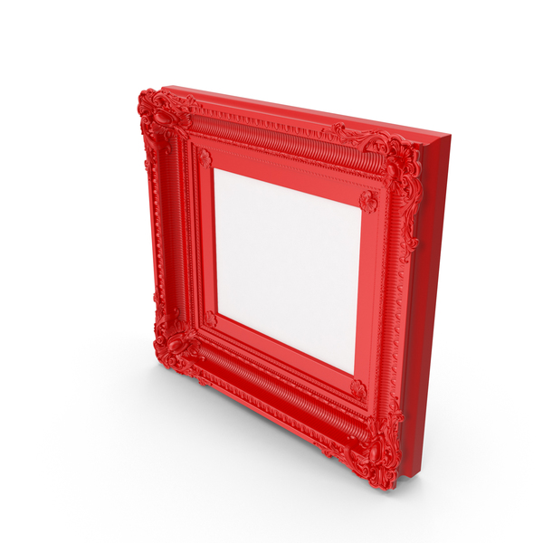 Frame: Red Baroque Picture PNG & PSD Images Frame: Red Baroque Picture PNG & PSD Images