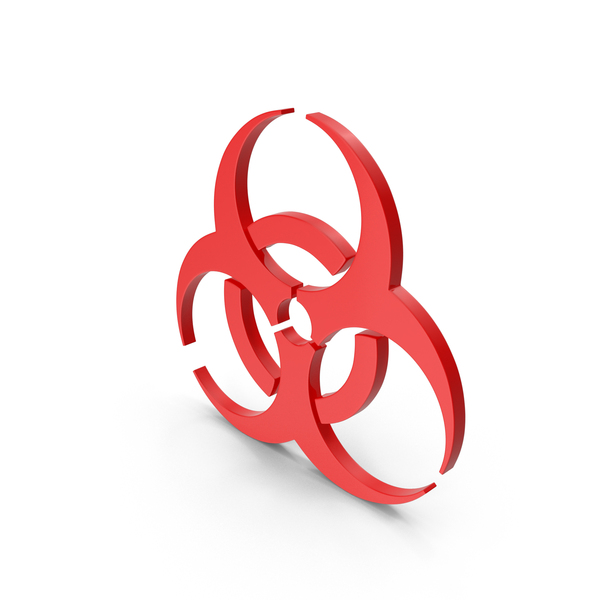 Logo: Red Biohazard Icon PNG & PSD Images