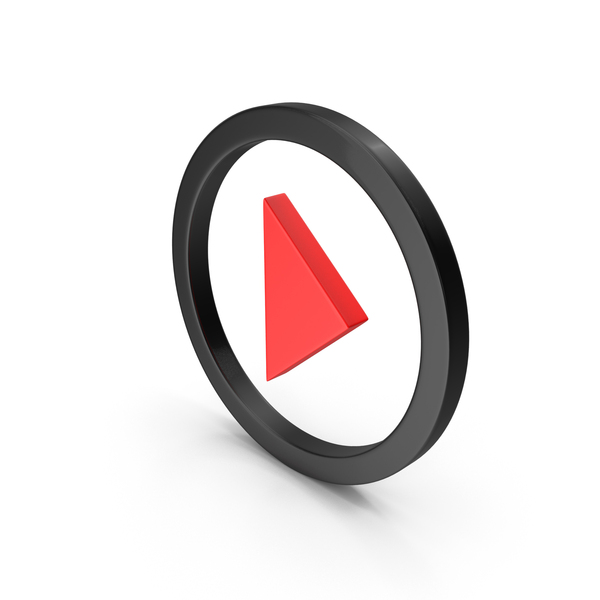 Symbols: Red & Black Circular Play Button Symbol PNG & PSD Images