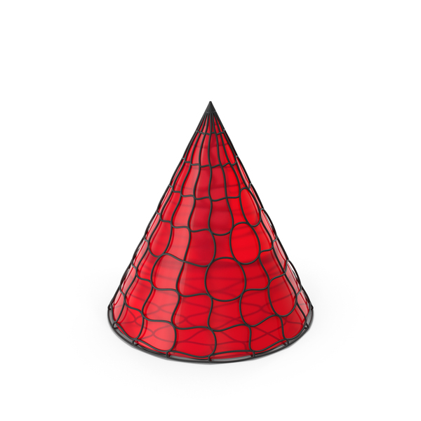 Shape: Red Black Mesh Geometric Cone PNG & PSD Images Shape: Red Black Mesh Geometric Cone PNG & PSD Images