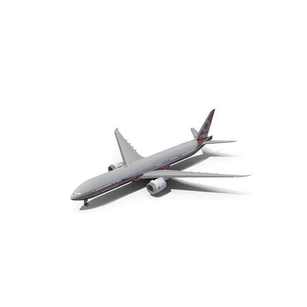 Airliner: Red Boeing 777-9 PNG & PSD Images Airliner: Red Boeing 777-9 PNG & PSD Images