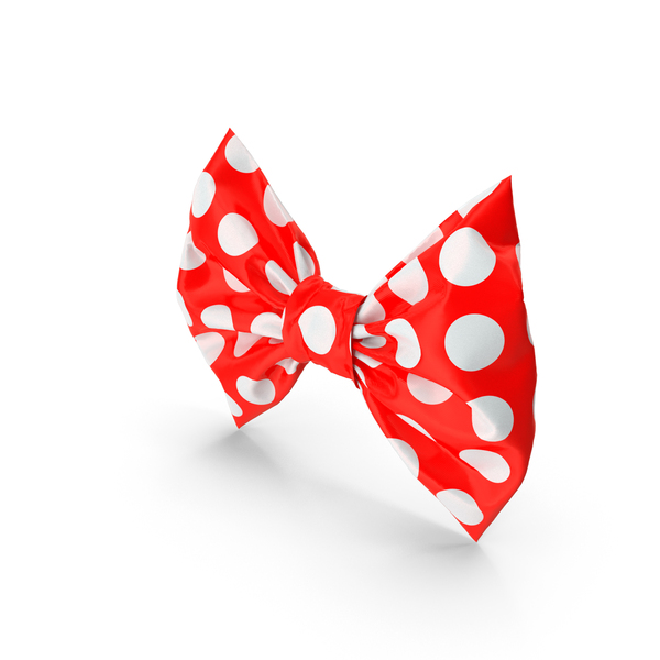 Fashion Accessories: Red Bow With White Dots PNG & PSD Images Fashion Accessories: Red Bow With White Dots PNG & PSD Images
