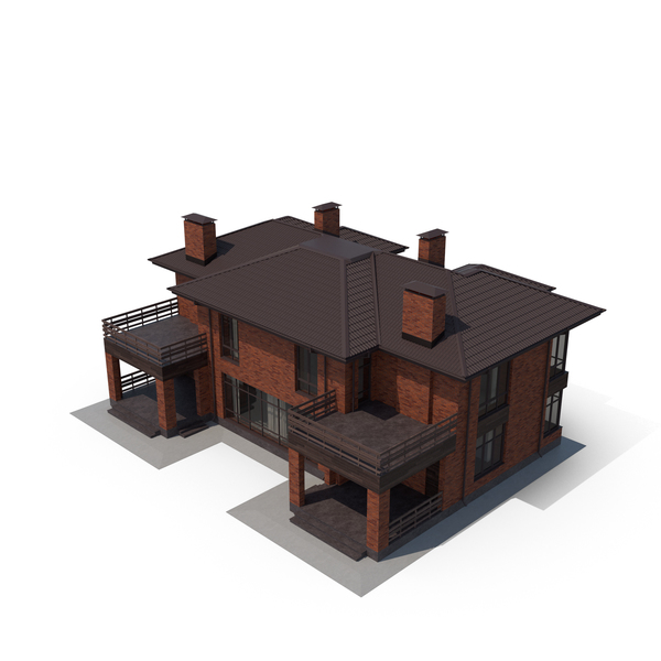 Red Brick Villa PNG & PSD Images Red Brick Villa PNG & PSD Images