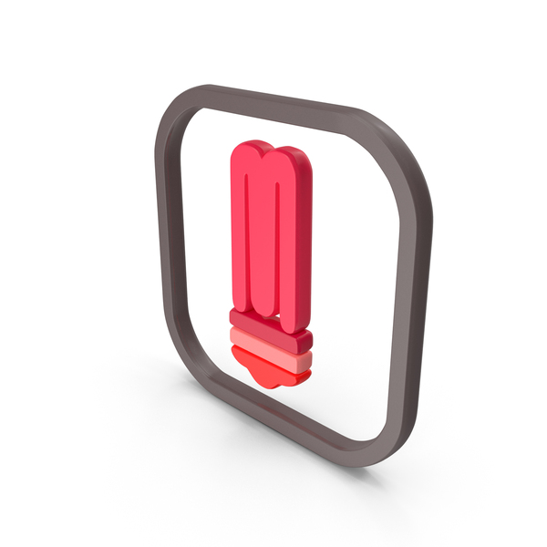 Symbols: Red CFL Lamp Symbol PNG & PSD Images