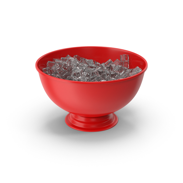 Red Champagne Bowl With Ice PNG & PSD Images