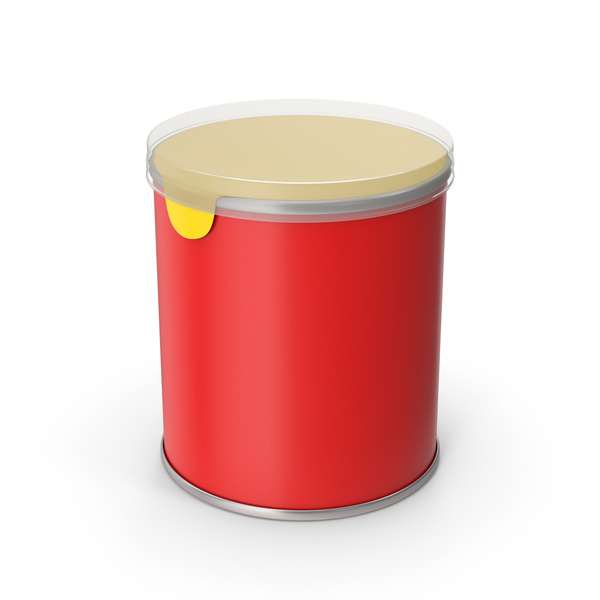 Food Container: Red Chips Tube PNG & PSD Images