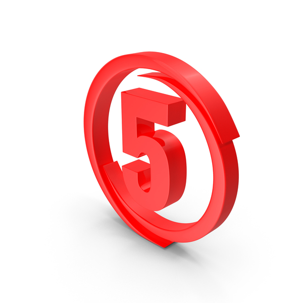 Red Circular Number 5 PNG & PSD Images Red Circular Number 5 PNG & PSD Images
